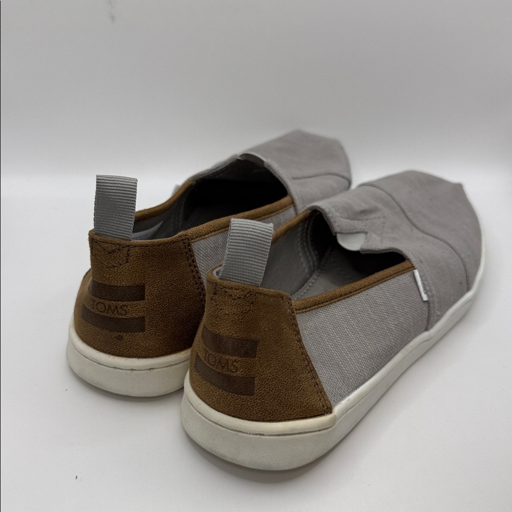 TOMS Gray Slip-On Loafers - Picture 3 of 8